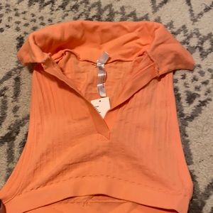 Urban cropped collar shirt